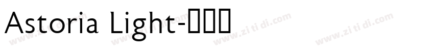 Astoria Light字体转换